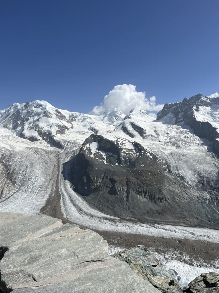 Travelbuddies enjoying the mountain views at Gornergrat